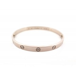 NEUF BRACELET CARTIER LOVE CRB6035417 OR GRIS 18K 18 BOITE CERTIFICAT GOLD 8000€