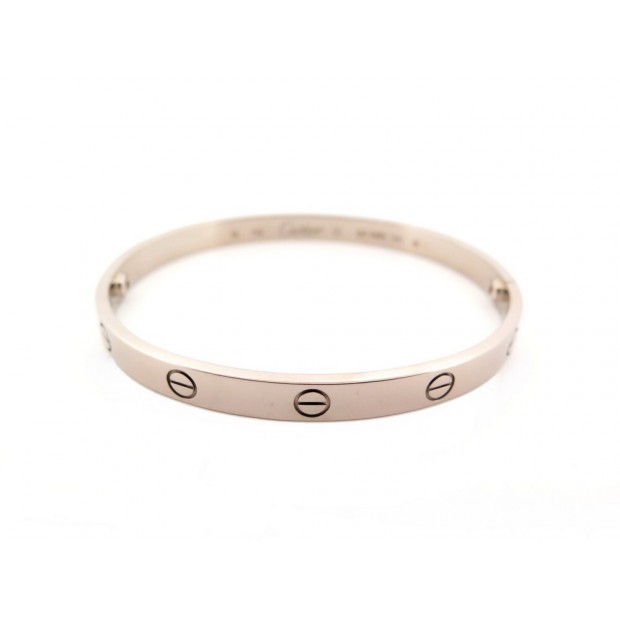 NEUF BRACELET CARTIER LOVE CRB6035417 OR GRIS 18K 18 BOITE CERTIFICAT GOLD 8000€