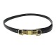 VINTAGE CEINTURE CELINE BOUCLE MORS TAILLE 75 CUIR NOIR BLACK LEATHER BELT 400€