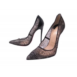 NEUF ESCARPINS CHRISTIAN LOUBOUTIN 38.5 PIGALLE FOLLIES DENTELLE SHOE PUMPS 700€