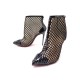 NEUF CHAUSSURES BOTTINES CHRISTIAN LOUBOUTIN SPIKE 37.5 RESILLE PUMPS BOOT 1000€