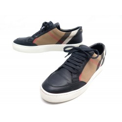 CHAUSSURES BURBERRY P80243311 SNEAKERS 38 CUIR & COTON HOUSE CHECK SHOES 450€