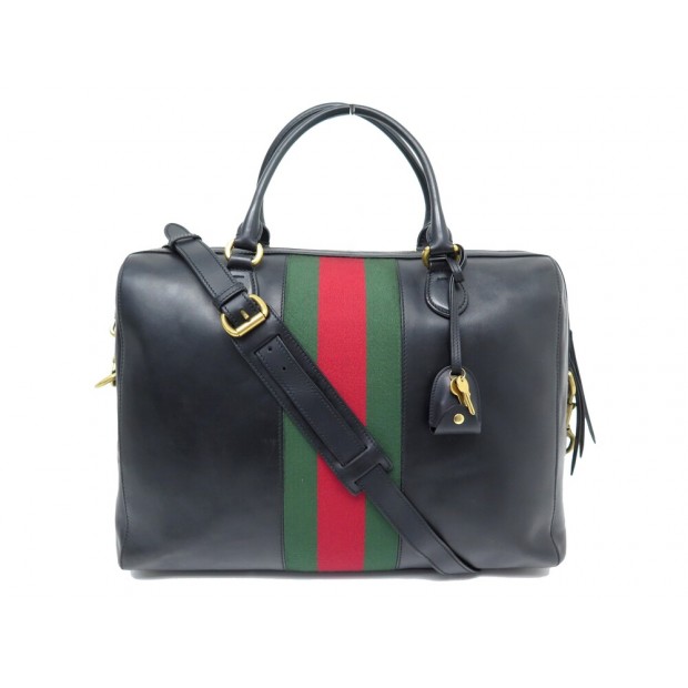 SAC A MAIN GUCCI DOCTOR BAG WEB 409147 WEEKEND CUIR BANDOULIERE HAND BAG 2490€