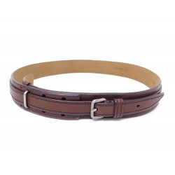 CEINTURE PRADA 95 A 100 CM BOUCLE EN CUIR MARRON HOMME BROWN LEATHER BELT 490€