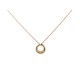 NEUF COLLIER PENDENTIF CHAUMET ANNEAU EN OR JAUNE 18K & DIAMANTS NECKLACE 3000€