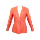 VESTE CHANEL T 38 M EN LIN SAUMON TAILLEUR BOUTON DORE JACKET LINEN 3900€