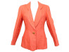 veste chanel t 38 m en lin saumon tailleur bouton dore