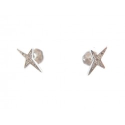 NEUF BOUCLES D'OREILLES MAUBOUSSIN FRENCH VALENTINE OR & DIAMANTS EARRINGS 920€