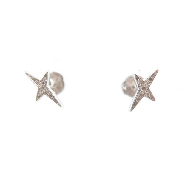 NEUF BOUCLES D'OREILLES MAUBOUSSIN FRENCH VALENTINE OR & DIAMANTS EARRINGS 920€