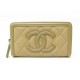 NEUF PORTEFEUILLE CHANEL LONG FILIGRANE LOGO CC EN CUIR CAVIAR MATELASSE 980€