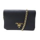 NEUF SAC A MAIN PRADA MINI POCHETTE BANDOULIERE CHAINE CUIR SAFFIANO BAG 1700€