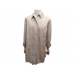 MANTEAU BURBERRY IMPERMEABLE TRENCH 42 L EN COTON BEIGE COTTON RAIN COAT 1690€