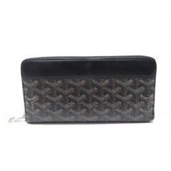 PORTEFEUILLE GOYARD MATIGNON EN TOILE NOIRE PORTE MONNAIE WALLET BILLFOLD 890€