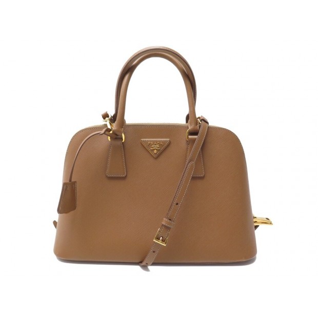 SAC A MAIN PRADA GALLERIA SAFFIANO SHOPPING CUIR CAMEL BANDOULIERE HANDBAG 3600€