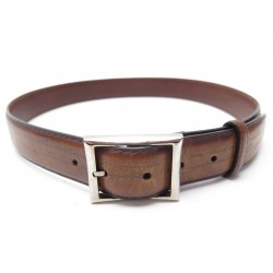 CEINTURE BERLUTI CLASSIC SCRITTO 85 CM EN CUIR MARRON BLACK LEATHER BELT 600€