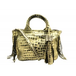 SAC A MAIN VIRGINIE DARLING BABY BUBBLE BANDOULIERE CUIR BICOLORE HAND BAG 340€