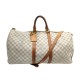 SAC DE VOYAGE LOUIS VUITTON KEEPALL BANDOULIERE 55 TOILE DAMIER AZUR BAG 2200€