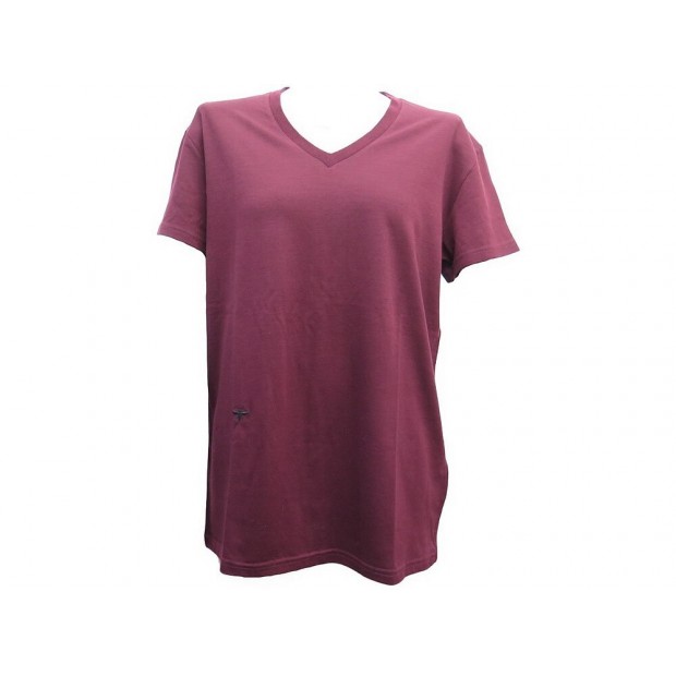 NEUF TSHIRT DIOR BRODERIE ABEILLE M 40 EN LAINE ET COTON BORDEAUX NEW SHIRT 550€