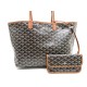 NEUF SAC A MAIN GOYARD SAINT LOUIS PM CABAS EPAULE TOILE MARRON POCHETTE PURSE