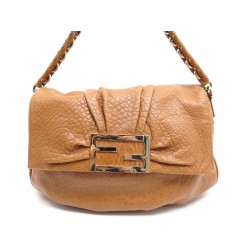 SAC A MAIN FENDI MIA 8BR614 CABAS EPAULE EN CUIR MARRON HAND BAG PURSE 1290€