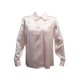 BLOUSE CHANEL 110374B1 A 230078 TAILLE M 38 EN SOIE ROSE PINK SILK TOP 1600€