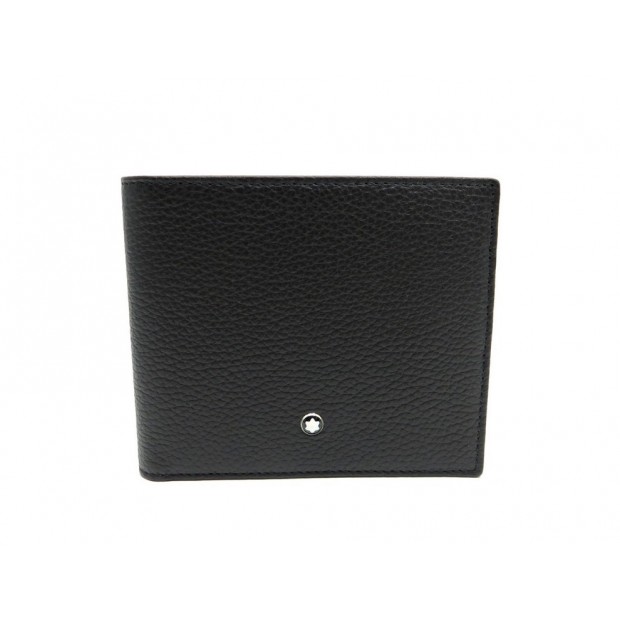 NEUF PORTEFEUILLE MONTBLANC 8CC MEISTERSTUCK SOFT GRAIN 114464 CUIR NOIR 290€