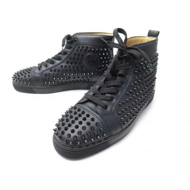 CHAUSSURES CHRISTIAN LOUBOUTIN BASKETS 1101083 LOUIS SPIKES 42.5 EN CUIR 995€