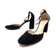 NEUF CHAUSSURES CHLOE ESCARPINS A TALONS DAIM NOIR 41.5 BLACK SUEDE PUMPS 490€