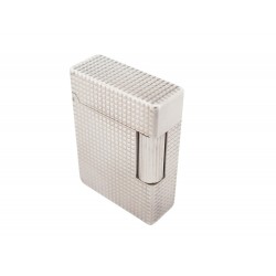 VINTAGE BRIQUET ST DUPONT LIGNE 1 PM POINTE DE DIAMANT METAL ARGENT LIGHTER 975€