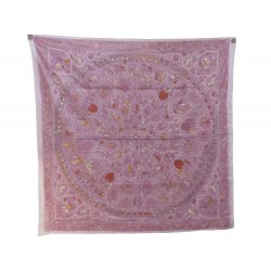 NEUF CHALE HERMES AVEC L'AIMABLE AUTORISATION DU LALBHAI DALPATBHAI 140CM SHAWL