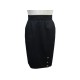 VINTAGE JUPE CHANEL T38 M BOUTONS LOGO CC 42/34 EN LAINE NOIR BLACK SKIRT 2200€