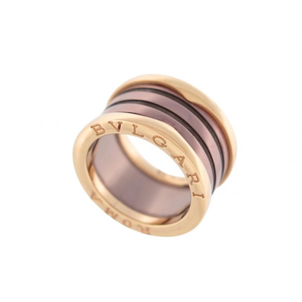 BAGUE BULGARI B.ZERO1 ROMA 4 RANGS AN856887 T52 EN OR ROSE 18K GOLD RING 1770€