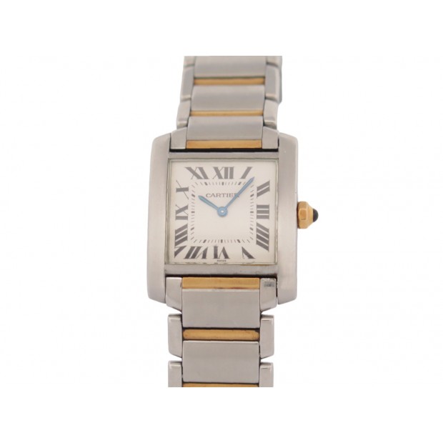 MONTRE CARTIER TANK FRANCAISE QUARTZ 2301 30MM OR & ACIER GOLD STEEL WATCH 6850€