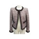 VESTE CHANEL P21855 36 S EN TWEED LAINE DETAILS EN FOURRUE DE VISON JACKET 6980€