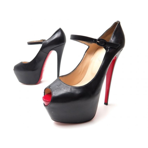 chaussures christian louboutin 160 40.5 cuir