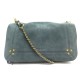 SAC A MAIN JEROME DREYFUSS BOBI S EN DAIM BLEU BANDOULIERE SUEDE HAND BAG 530€