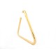 NEUF MONOBOUCLE D'OREILLE BALENCIAGA TRIANGLE METAL DOREE GOLDEN EARRING 230€