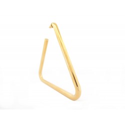 NEUF MONOBOUCLE D'OREILLE BALENCIAGA TRIANGLE METAL DOREE GOLDEN EARRING 230€