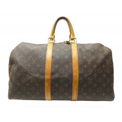 SAC A MAIN DE VOYAGE LOUIS VUITTON KEEPALL 55 M41424 EN TOILE MONOGRAM BAG 1450€