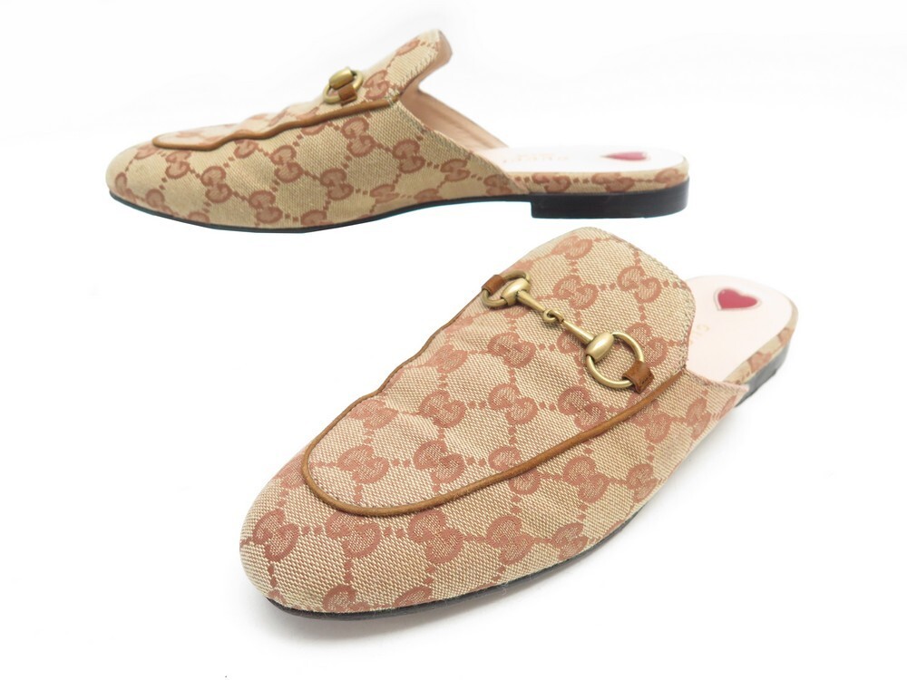 GUCCI｜MULES (475094 UKO60 2588) WMNS) Gucci Jumbo GG Princetown Slipper 'Camel Ebony' 475094