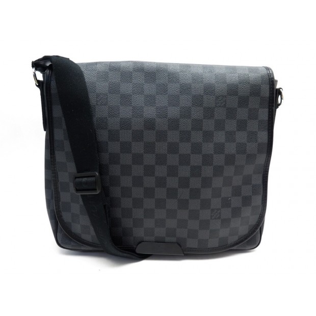 SACOCHE LOUIS VUITTON DANIEL MM N58029 TOILE DAMIER GRAPHITE BANDOULIERE 1595€