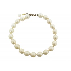 VINTAGE COLLIER CHANEL 1990 1991 RAS DU COU GROSSES PERLES PEARLS NECKLACE 1590€
