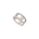 BAGUE TIFFANY AND CO STENCIL HEART CUT OUT T55 ARGENT 925 SILVER RING 500€