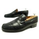 CHAUSSURES JM WESTON MOCASSINS 182 CUIR NOIR 9E 43 LARGE 44 LOAFERS SHOES 750€