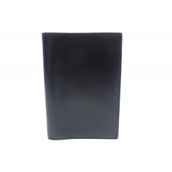 VINTAGE COUVERTURE PORTE AGENDA HERMES CUIR BOX GM NOIR BLACK DIARY COVER 356€