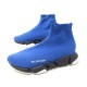 CHAUSSURES BALENCIAGA SPEED 617239 BASKETS 43 EN TOILE BLEU SHOES 795€