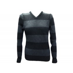 PULL VALENTINO UOMO 48 M PURE LAINE MERINOS EXTENSIBLE NOIR WOOL TOP 980€