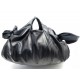 SAC A MAIN COMME DES GARCONS TOTE TIE EN SIMILI CUIR NOIR PURSE HAND BAG