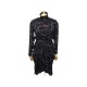 NEUF ROBE BALENCIAGA MI LONGUE ASSYMETRIQUE COL ROULE 528603 S 36 DRESS 3000€