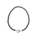 COLLIER TIFFANY A CLAVIER DE PERLES EN ONYX 60145347 42 ARGENT 925 NECKLACE 950€